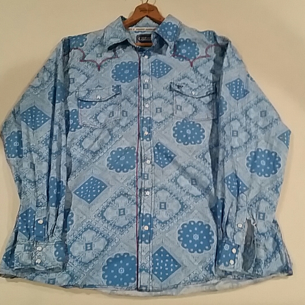 Cowboy Hardware Pearl Snap Long Sleeve Shirt